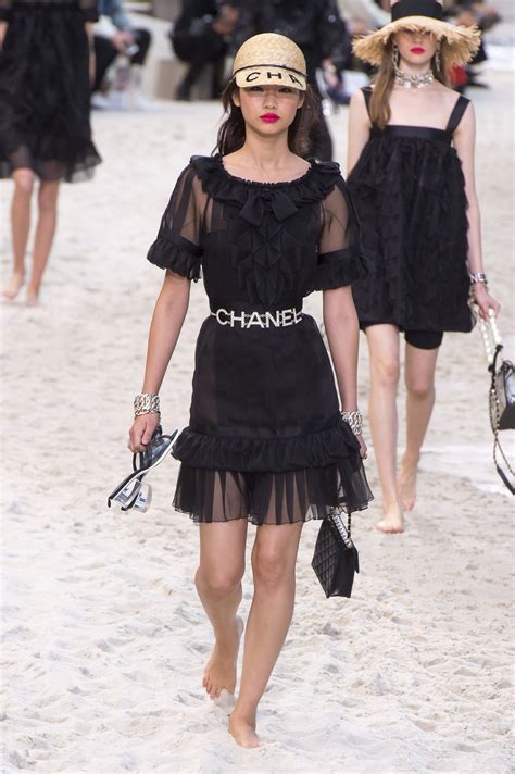 chanel 2019 runway earrings|Chanel spring dresses.